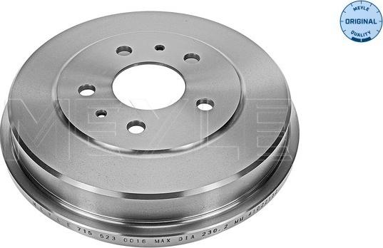 Meyle 715 523 0016 - Тормозной барабан www.autospares.lv