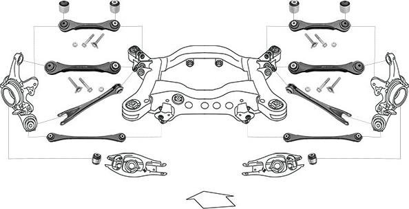 Meyle WG0983110 - Riteņa piekare www.autospares.lv