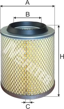 Mfilter A 140 - Air Filter, engine www.autospares.lv