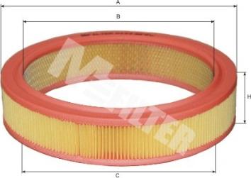 Mfilter A 123 - Gaisa filtrs www.autospares.lv