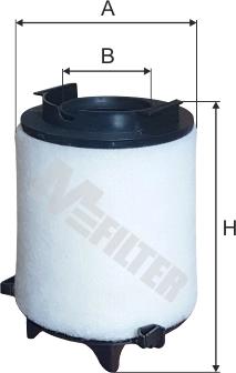 Mfilter A 886/1 - Gaisa filtrs www.autospares.lv