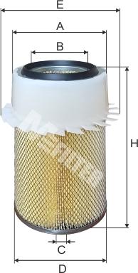 Mfilter A 829 - Gaisa filtrs www.autospares.lv