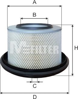 Mfilter A 879 - Gaisa filtrs www.autospares.lv