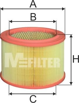 Mfilter A 289 - Air Filter, engine www.autospares.lv