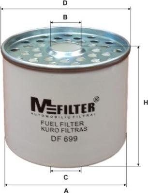 Mfilter DF 699 - Degvielas filtrs autospares.lv