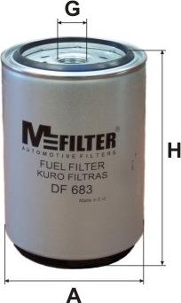 Mfilter DF 683 - Degvielas filtrs autospares.lv