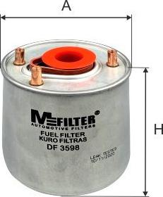 Mfilter DF 3598 - Degvielas filtrs autospares.lv