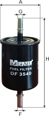 Mfilter DF 3540 - Degvielas filtrs autospares.lv