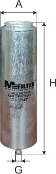 Mfilter DF 3547 - Degvielas filtrs autospares.lv