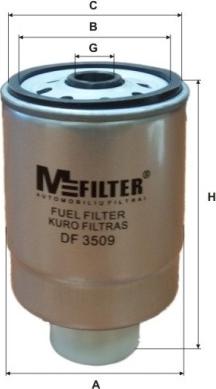 Mfilter DF 3509 - Топливный фильтр www.autospares.lv