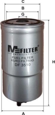 Mfilter DF 3510 - Fuel filter www.autospares.lv