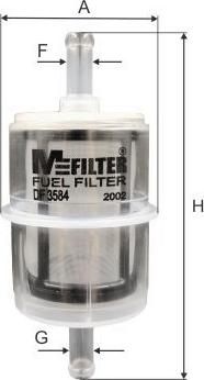 Mfilter DF 3584 - Degvielas filtrs www.autospares.lv