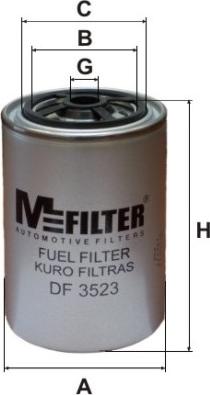 Mfilter DF 3523 - Fuel filter www.autospares.lv