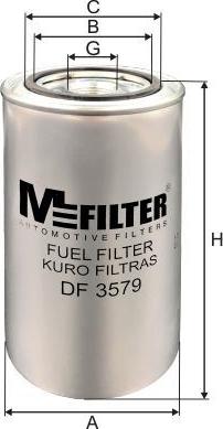 Mfilter DF 3579 - Degvielas filtrs autospares.lv