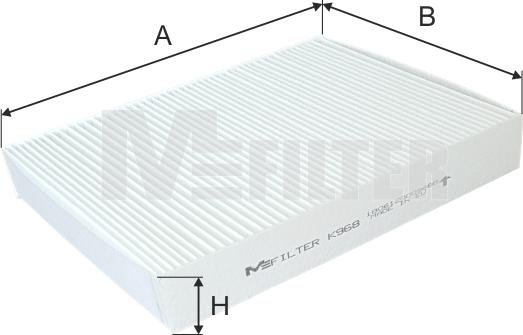 Mfilter K 968 - Filtrs, Salona telpas gaiss autospares.lv