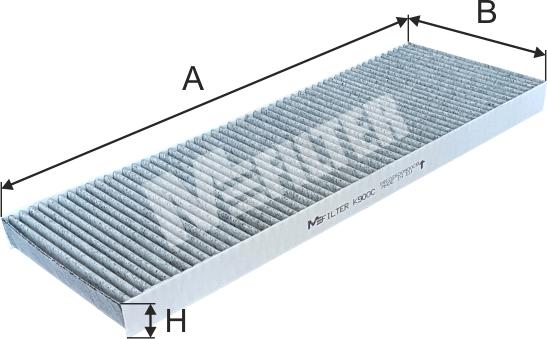 Mfilter K 900C - Filtrs, Salona telpas gaiss www.autospares.lv