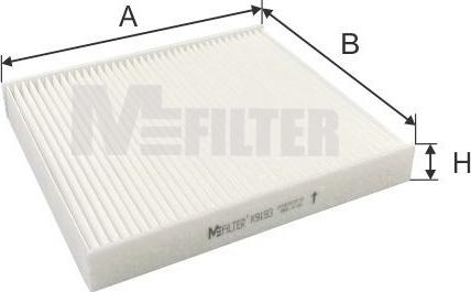 Mfilter K 9193 - Filtrs, Salona telpas gaiss www.autospares.lv