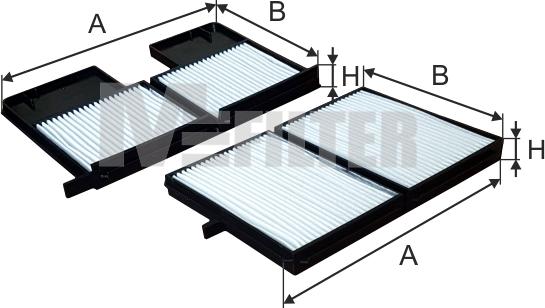 Mfilter K 9145-2 - Filtrs, Salona telpas gaiss www.autospares.lv