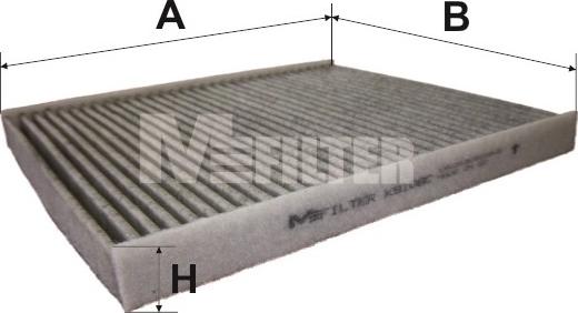 Mfilter K 9108C - Filter, interior air www.autospares.lv