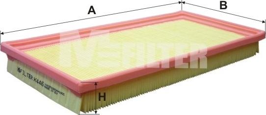 Mfilter K 446 - Gaisa filtrs autospares.lv