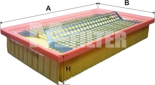 Mfilter K 161 - Gaisa filtrs autospares.lv