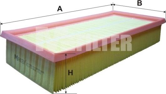 Mfilter K 178 - Gaisa filtrs autospares.lv