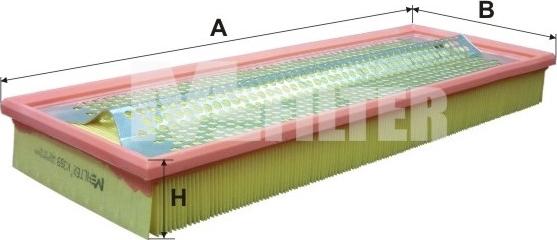 Mfilter K 359 - Gaisa filtrs autospares.lv