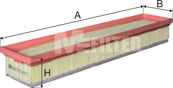 Mfilter K 797 - Gaisa filtrs autospares.lv