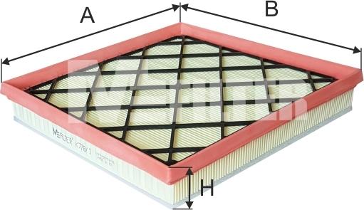 Mfilter K 778/1 - Gaisa filtrs autospares.lv