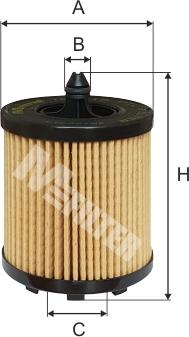 Mfilter TE 615 - Eļļas filtrs www.autospares.lv