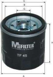 Mfilter TF 45 - Eļļas filtrs autospares.lv