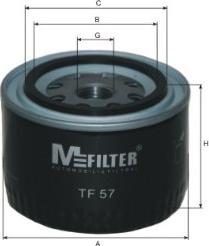 Mfilter TF 57 - Eļļas filtrs www.autospares.lv