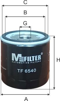 Mfilter TF 6540 - Масляный фильтр www.autospares.lv