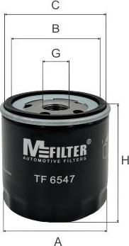 Mfilter TF 6547 - Eļļas filtrs www.autospares.lv