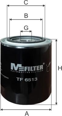 Mfilter TF 6513 - Eļļas filtrs autospares.lv