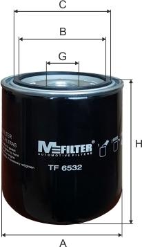 Mfilter TF 6532 - Eļļas filtrs www.autospares.lv