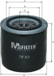 Mfilter TF 63 - Eļļas filtrs www.autospares.lv