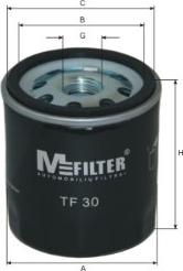 Mfilter TF 30 - Eļļas filtrs www.autospares.lv