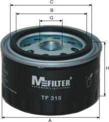 Mfilter TF 315 - Oil Filter www.autospares.lv