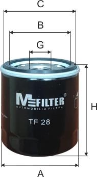 Mfilter TF 28 - Oil Filter www.autospares.lv