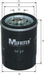 Mfilter TF 27 - Масляный фильтр www.autospares.lv