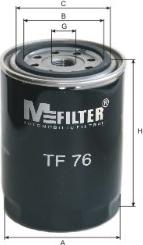 Mfilter TF 76 - Eļļas filtrs www.autospares.lv