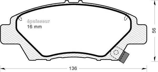 MGA 991 - Bremžu uzliku kompl., Disku bremzes autospares.lv