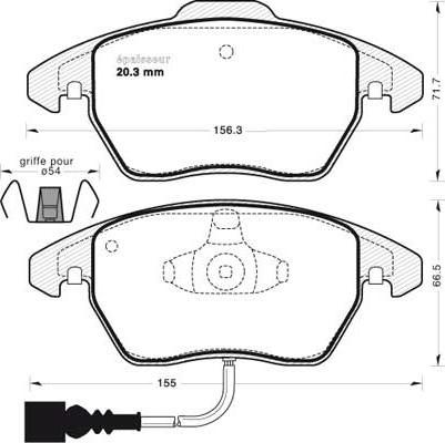 MGA 948 - Brake Pad Set, disc brake www.autospares.lv