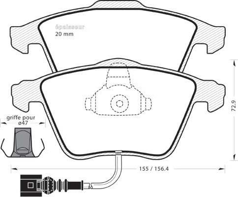 Triscan 0 986 495 356 - Bremžu uzliku kompl., Disku bremzes autospares.lv