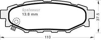 MGA 909 - Brake Pad Set, disc brake www.autospares.lv