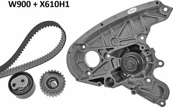 MGA 900K1 - Ūdenssūknis + Zobsiksnas komplekts www.autospares.lv