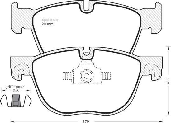 TRW GDB1726BTE - Bremžu uzliku kompl., Disku bremzes www.autospares.lv