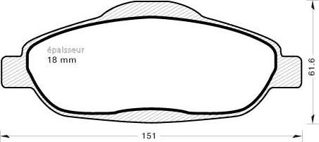 SBS 5502223747 - Bremžu uzliku kompl., Disku bremzes autospares.lv