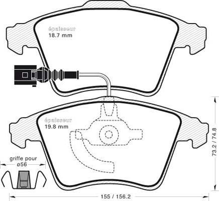 MGA 910 - Bremžu uzliku kompl., Disku bremzes www.autospares.lv